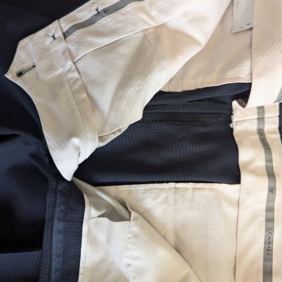 CANALI - Classic navy 2-piece suit - Sz 54 - Picture 13 of 14